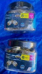 (2) Sharkbite Max 8-Pack 1/2″ Push-to-Connect 90° Elbow 5759217/UR248J – NEW