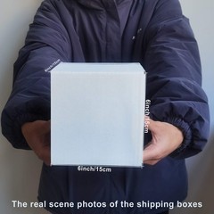 6x6x6 Inches Boxes Set of 25, White Corrugated Cardboard for Packing Mailing …
