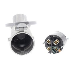 Cooper 26421 Gray Industrial Receptacle Angled W/Lid Powerlock 60A 600V 3P4W