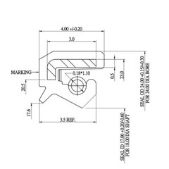 EAI Metric Oil Shaft Seal 18X24X4mm Dust Grease Seal TC Double Lip w/ Spring
