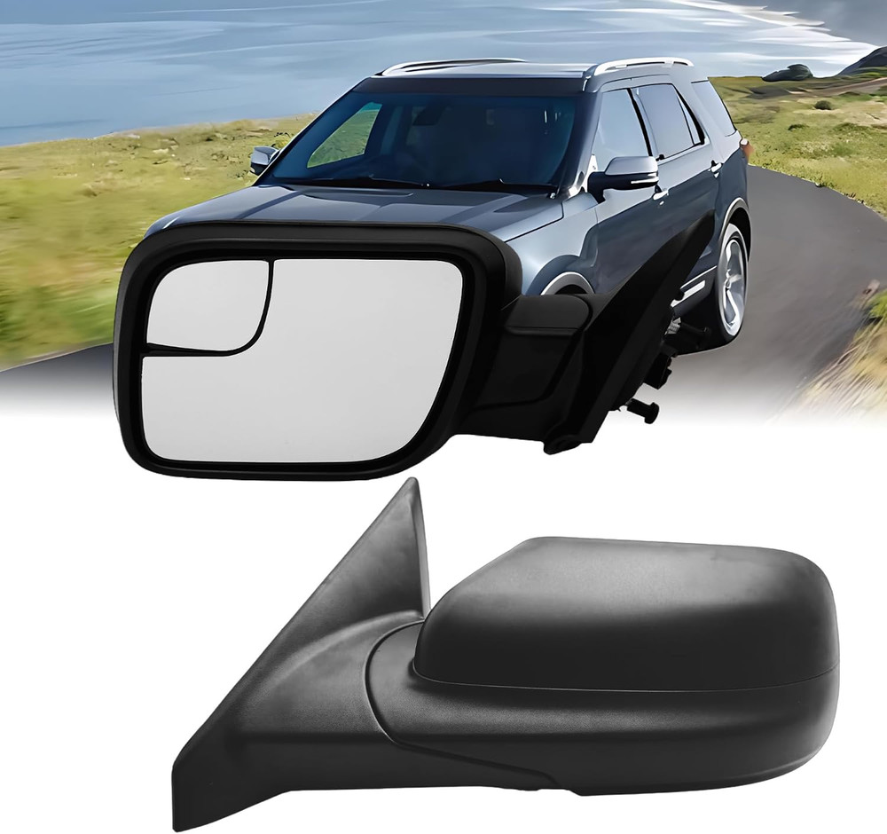 Driver Side Mirror Compatible with Ford Explorer 2011-2019 with Power Glass Non-