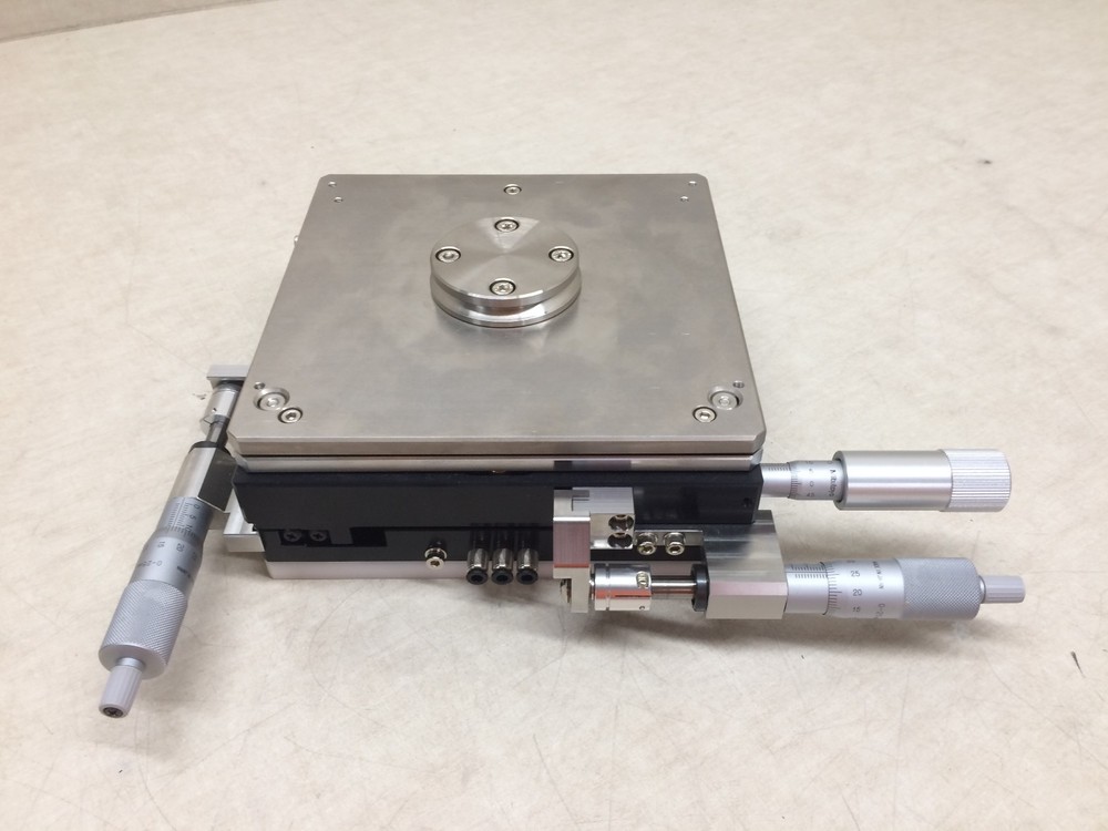 180mm XY Precision Linear Stage 2-Axis Table Manual Micrometer Position Mitutoyo