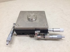 180mm XY Precision Linear Stage 2-Axis Table Manual Micrometer Position Mitutoyo