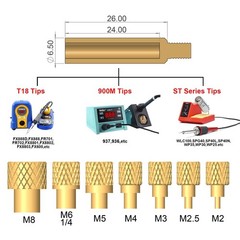 3DZWMAN Heat Set Insert Tool Kit 60W Digital Soldering Iron 380 Pcs Nuts