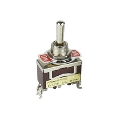 3-Pin Position ON-OFF-ON Spring Return Momentary Metal Toggle Switch 15A 250V AC