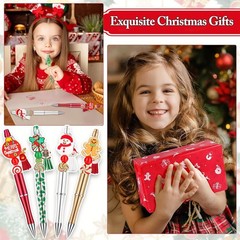 220 Pcs Christmas Beaded Pens Bulk,22 Sets Christmas Pens Bulk with Christmas…