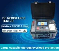 DC Resistance Tester Meter with Range 10.0uΩ to 1000.0KΩ Resolution 0.1uΩ 20A