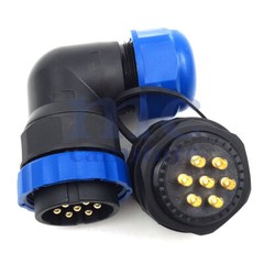 SD28 2-26Pin Elbow Panel Mount Bulkhead Plug + Socket,Automotive Cable Connector