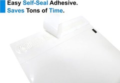 200 10×13 Suffocation Warning Clear Poly Self Seal Bags 1.5 mil Mailers