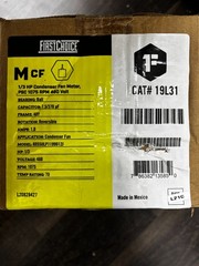First Choice 1/3 HP Condenser Fan Motor 460V 1075 RPM 48Y 19L31 (NEW)