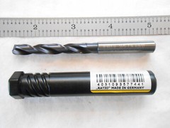 NEW GUHRING SOLID CARBIDE 5XD, HP DRILL 9/32″ CUT DIA X 53MM FL X 91MM OAL FIREX