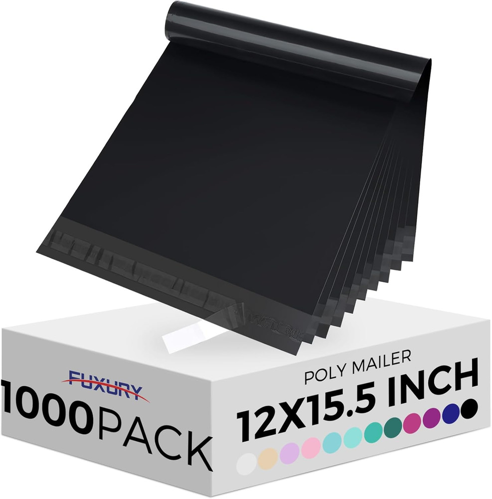 12X15.5″ 1000Pcs Shipping Bags Poly Mailers for Clothing,Waterproof Shipping Bag