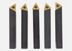 5 pc 1/2″ Lathe Indexable Carbide Insert + Turning Tooling Bit Holder Set