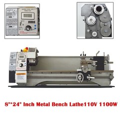 8″*24″ WM210V Inch Precision Metal Bench Lathe Metalworking Brushless Motor