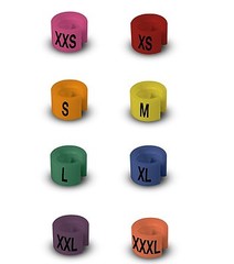 Colored Hanger Sizer Garment Markers “XXS-5XL”Plastic Size Marker Tags All Sizes
