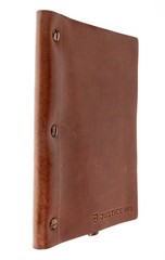 Borlino Italy Customized/Branded Journal for Justice HQ Leather 8.5x6in USED