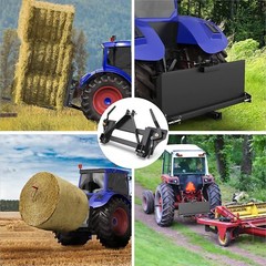 3 Point Skid Steer Quick Tach Conversion Adapter Fit 3Pt Cat 1 Tractor 2200lbs