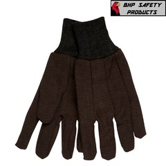 25 DOZEN 300 PAIR BROWN JERSEY GLOVES WORK COTTON 8oz GLOVES NEW – CASE LOT