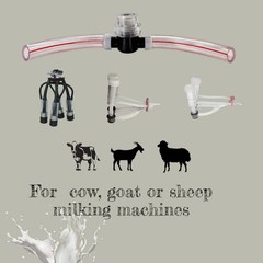 Inline Milker Filter with 8 ft of Clear 35/64″ Milking Hose Combo