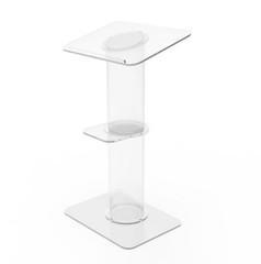 Clear Church Pulpit Event Lectern Plexiglass Acrylic Debate Podium School