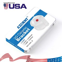 AZDENT Dental Orthodontic Ceramic Brackets Brace Roth/MBT .022 hooks 345