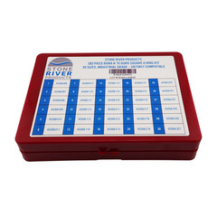 Stone River Products Standard Buna-N 70 Square Ring Kit – 382 Pieces | 30 Sizes