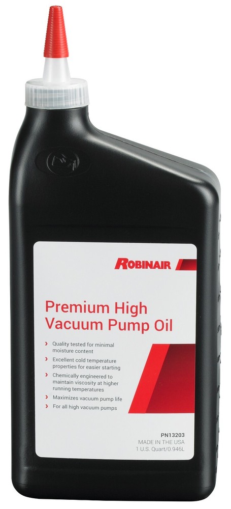 Robinair – 13203-1 – Premium High Vacuum Pump Oil, 1 Quart bottle