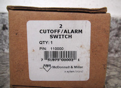 New McDonnell & Miller 110000 / Model 2 Cutoff / Alarm Switch Free Shipping