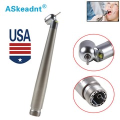 45 Degree Dental LED E-generator 45° Angle High Speed Handpiece 2 Hole ASkeadnt