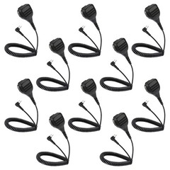 10 Units Waterproof Shoulder Speaker Mic for Motorola CP200D CP100D R2 DEP450