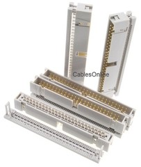 5-Pack 50-Pin (2×25) Male IDC Flat Ribbon Cable Box Header Connectors, FC-150-5