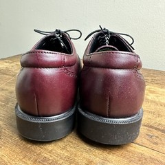 Wolverine Mens Steel Toe Oxford Wingtip Maroon Shoes Size 11