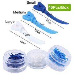 40Pcs Dental Tulwar Wedges Sectional Matrix System Plastic Diastema Wedge Refill