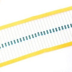 100pcs 1/4W 0.25W 24 Ohm 24R Metal Film Fixed Resistor 0.01 Tolerance Current
