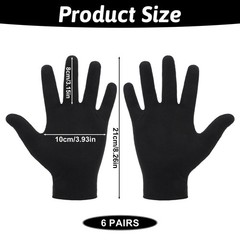 6 Pairs Cotton Gloves, Cotton Work Gloves Thin Cottons Glove Handling Glove L…