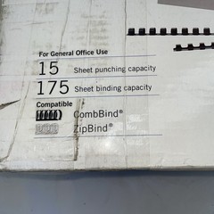 GBC CombBind C95e Manual Comb Binding Machine Great Condition ￼