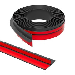Elvone T-Shaped Weather Stripping Seal, Black Silicone, 1.97 in x 20 ft | Fle…