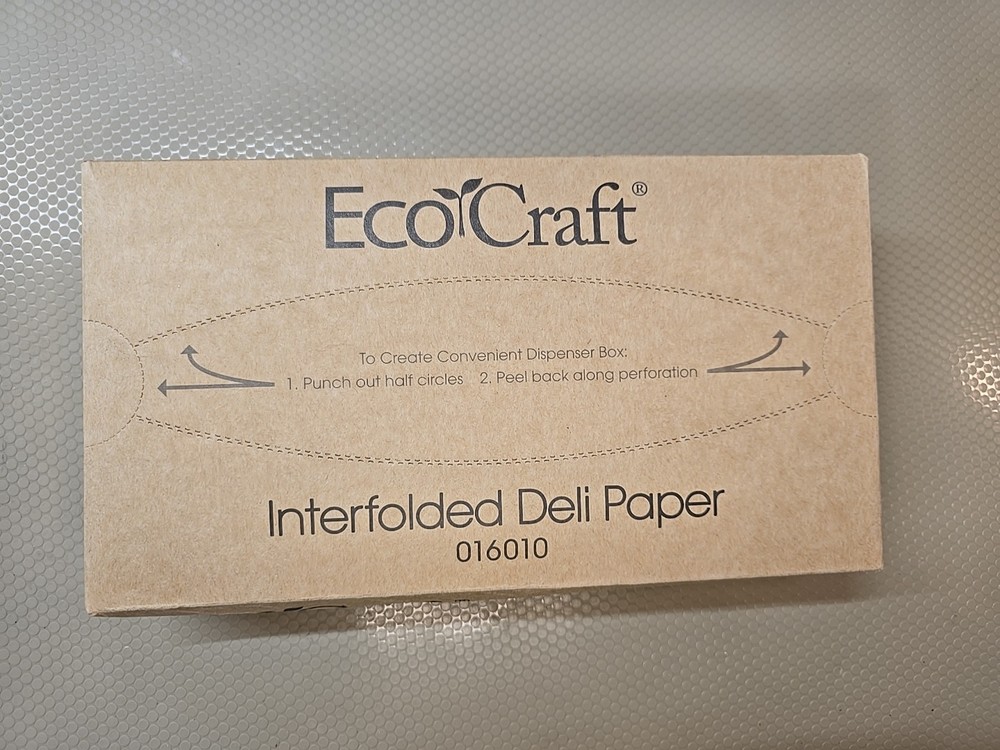 EcoCraft Inter-folded Unbleached Brown Deli Paper 016015 15”x 10.75” 500ct *BULK