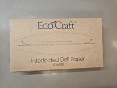 EcoCraft Inter-folded Unbleached Brown Deli Paper 016015 15”x 10.75” 500ct *BULK