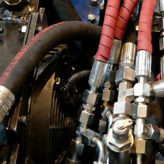 3/8″ I.D. Hose x 3/8″ NPTF Male W/ Cover Hydraulic Hose End Crimp Fittings 12 x