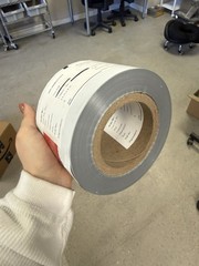 Blank Label Roll 3.5in x 4in Test Roll 870 Impressions 4in Core