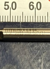 UB M5x.8 Bottoming Tap 6H D4 6008683 1012945 3FL RH HSS M5 x 0.8 ONE TAP