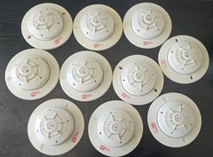 SILENT KNIGHT SD505-AHS ADDRESSABLE HEAT DETECTOR-BASE SD505-6AB/Cleaned-Tested!