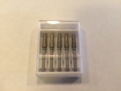 D2NC Crosstech High Speed Diamond Dental Bur Round End Taper Coarse 856-025 5pk