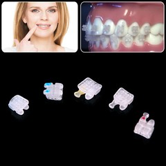 Ormaer 3M Dental Orthodontic Ceramic Brackets Roth MBT 022 Slot 3 4 5 Hooks Mesh