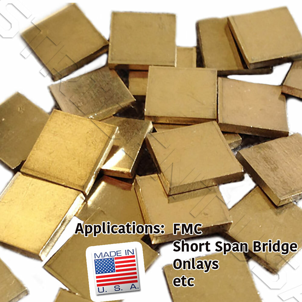 2 oz Gold Color Casting Non Precious Alloy Type 2 Restorations Gold Alternative