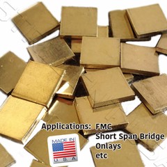 2 oz Gold Color Casting Non Precious Alloy Type 2 Restorations Gold Alternative