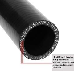 ID 1 Inch (25Mm) 90 Degree Silicone Elbow Coupler Hose, Leg Length 4″ (102Mm) Un
