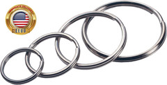 701288 Assorted Split Key Rings Package, Silver Metallic, 4 Pack ⭐️⭐️⭐️⭐️⭐️