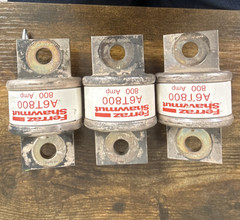 Ferraz Shawmut A6T800 800A 551-600V HRC Cartridge Fuse Bolt-On 3PK